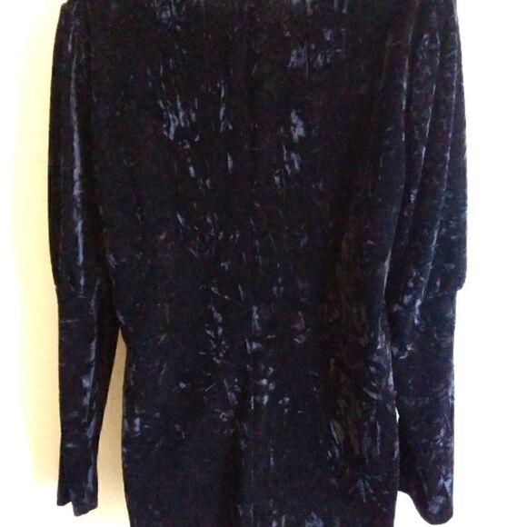 MOD X  Velvet TOP Beautiful Crushed  Long Balloon SLEEVES by MEDIUM - Picture 5 of 5